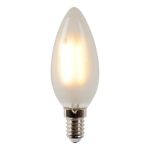 Лампа светодиодная диммируемая Lucide E14 4W 2700K матовая 49023/04/67 Лампа светодиодная диммируемая Lucide E14 4W 2700K матовая 49023/04/67