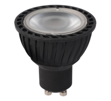 Лампа светодиодная диммируемая Lucide GU10 5W 2200K черная 49010/05/30