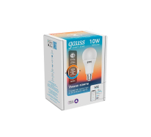 Лампа светодиодная диммируемая Gauss Smart Home E27 10W 2700-6500K матовая 1080112