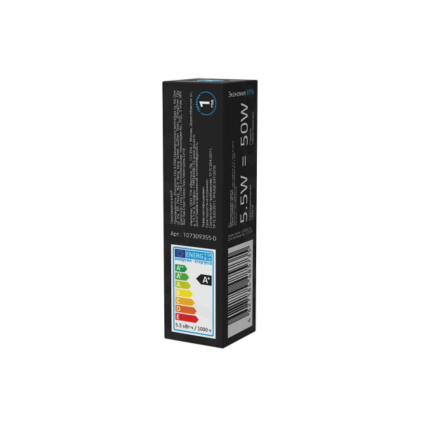 Лампа светодиодная диммируемая Gauss G9 5,5W 6500K прозрачная 107309355-D Лампа светодиодная диммируемая Gauss G9 5,5W 6500K прозрачная 107309355-D