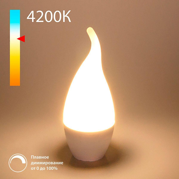 Лампа светодиодная диммируемая Elektrostandard E14 7W 4200K матовая BLE1450 a063764 Лампа светодиодная диммируемая Elektrostandard E14 7W 4200K матовая BLE1450 a063764