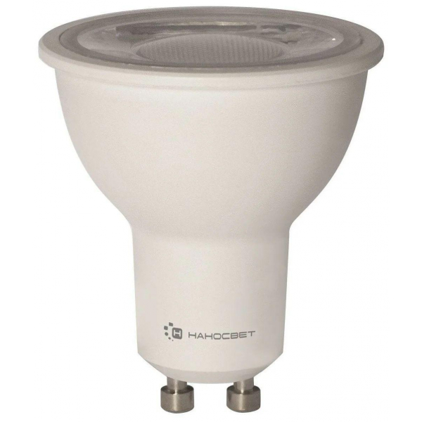 Лампа светодиодная диммируемая Наносвет GU10 6W 2700K прозрачная LH-MR16-D-8/GU10/827 L242 Лампа светодиодная диммируемая Наносвет GU10 6W 2700K прозрачная LH-MR16-D-8/GU10/827 L242
