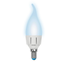 Лампа светодиодная диммируемая Uniel E14 7W 4000K матовая LED-CW37 7W/4000K/E14/FR/DIM PLP01WH UL-00004298