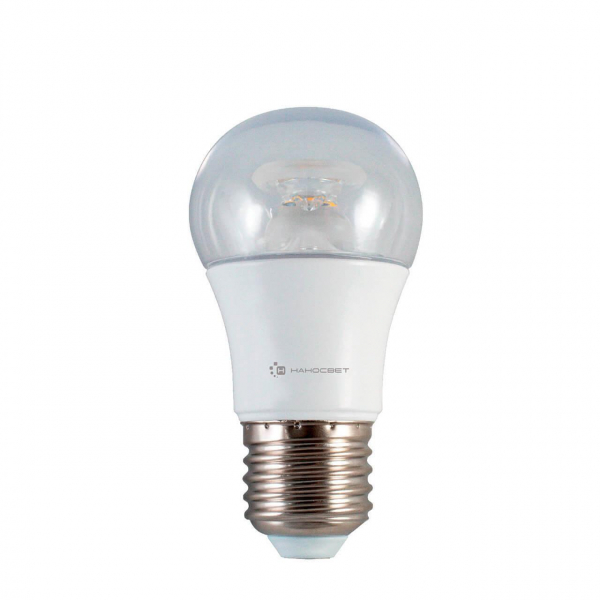 Лампа светодиодная диммируемая Наносвет E27 7,5W 2700K прозрачная LC-P45CL-D-7.5/E27/827 L234 Лампа светодиодная диммируемая Наносвет E27 7,5W 2700K прозрачная LC-P45CL-D-7.5/E27/827 L234