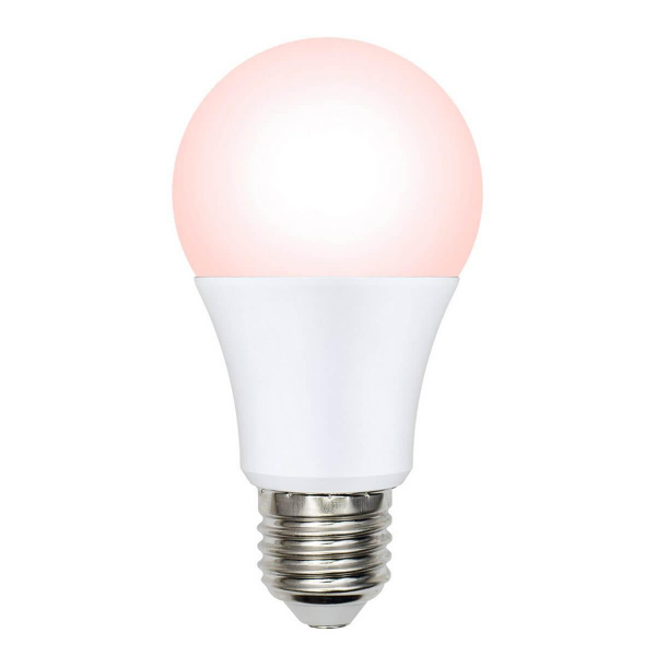Лампа светодиодная диммируемая для птиц Uniel E27 9W LED-A60-9W/SCEP/E27/FR/DIM IP65 PLO65WH UL-00003189 Лампа светодиодная диммируемая для птиц Uniel E27 9W LED-A60-9W/SCEP/E27/FR/DIM IP65 PLO65WH UL-00003189