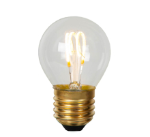 Лампа светодиодная диммируемая Lucide E27 3W 2700K прозрачная 49045/03/60