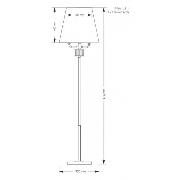 Напольный светильник KUTEK MOOD Prato PRA-LS-1(N) Напольный светильник KUTEK MOOD Prato PRA-LS-1(N)