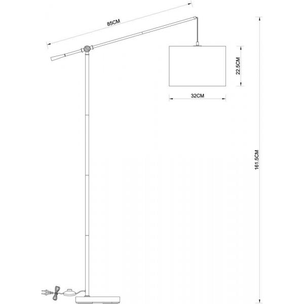 Торшер Arte Lamp Dylan A4054PN-1PB Торшер Arte Lamp Dylan A4054PN-1PB