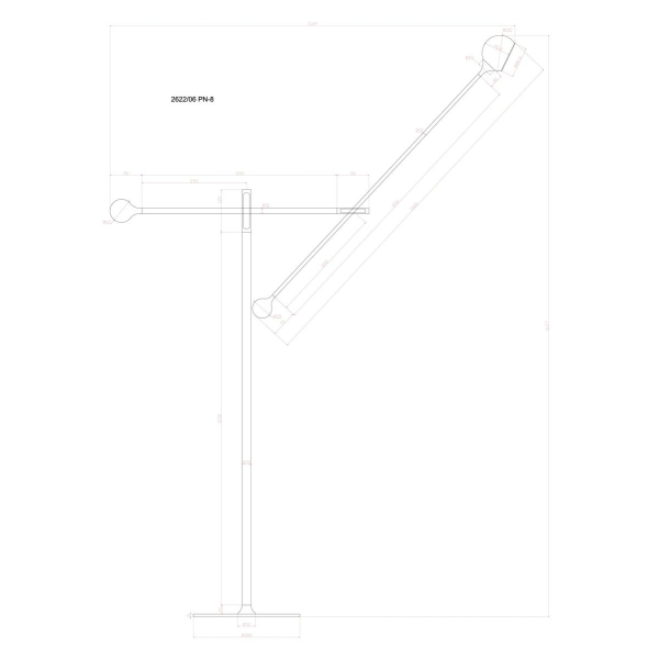 Торшер Divinare Ull 2622/06 PN-8