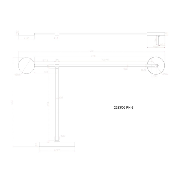 Торшер Divinare Malcone 2623/06 PN-9