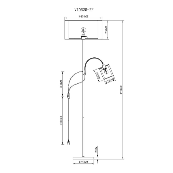 Торшер Moderli Room V10625-2F Торшер Moderli Room V10625-2F