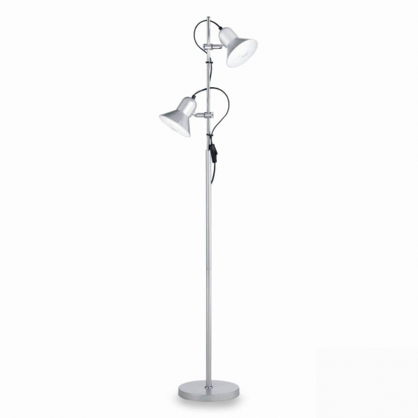 Торшер Ideal Lux Polly PT2 Argento 061115 Торшер Ideal Lux Polly PT2 Argento 061115