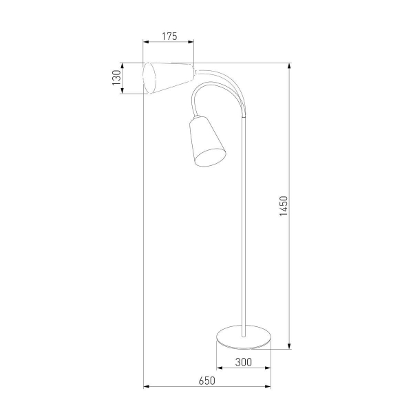 Торшер TK Lighting 1099 Wire Gold Торшер TK Lighting 1099 Wire Gold