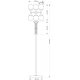 Напольный светильник KUTEK BARI BAR-LS-3(ZM)
