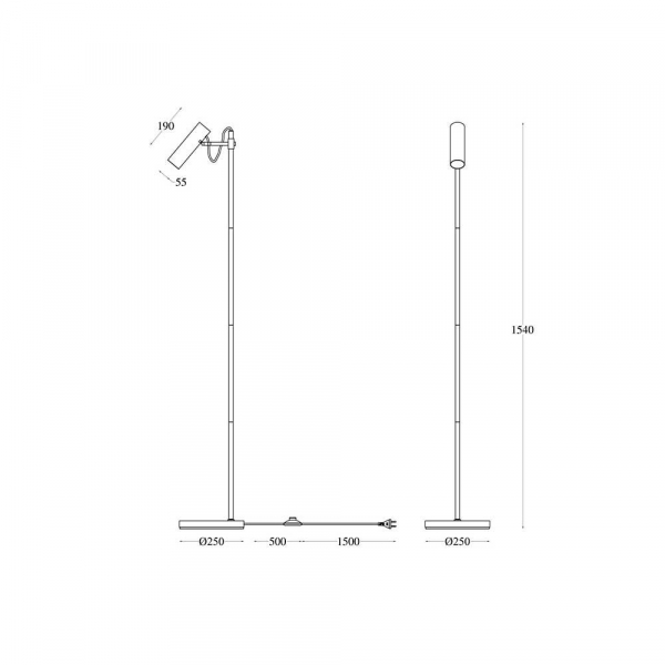 Торшер Maytoni Technical Bansky MOD129FL-01W Торшер Maytoni Technical Bansky MOD129FL-01W
