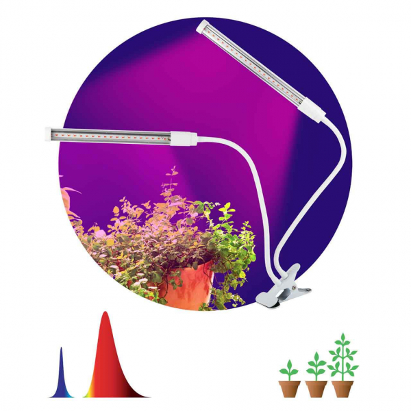 Настольная лампа ЭРА Crocus Fito-20W-Aled Б0039171 Настольная лампа ЭРА Crocus Fito-20W-Aled Б0039171