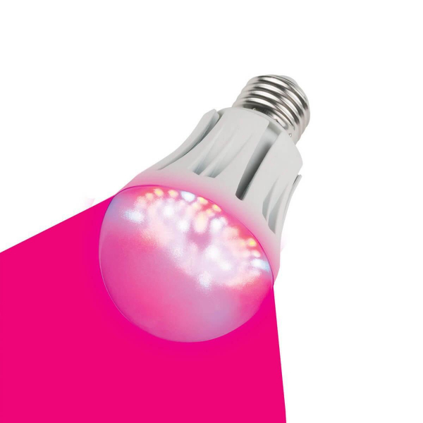 Лампа светодиодная для растений Uniel E27 9W LED-A60-9W/SP/E27/CL 09645 Лампа светодиодная для растений Uniel E27 9W LED-A60-9W/SP/E27/CL 09645
