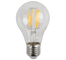Лампа светодиодная филаментная ЭРА E27 7W 4000K прозрачная F-LED A60-7W-840-E27 Б0019013