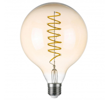 Лампа светодиодная филаментная Lightstar LED Filament E27 8W 4000K груша янтарная 933304