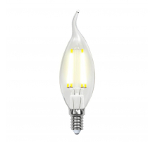 Лампа светодиодная филаментная Uniel E14 6W 3000K прозрачная LED-CW35-6W/WW/E14/CL GLA01TR UL-00002199