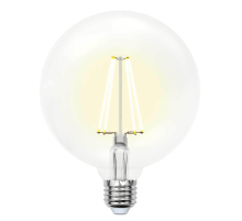 Лампа светодиодная филаментная Uniel E27 15W 4000K прозрачная LED-G125-15W/4000K/E27/CL PLS02WH UL-00004861