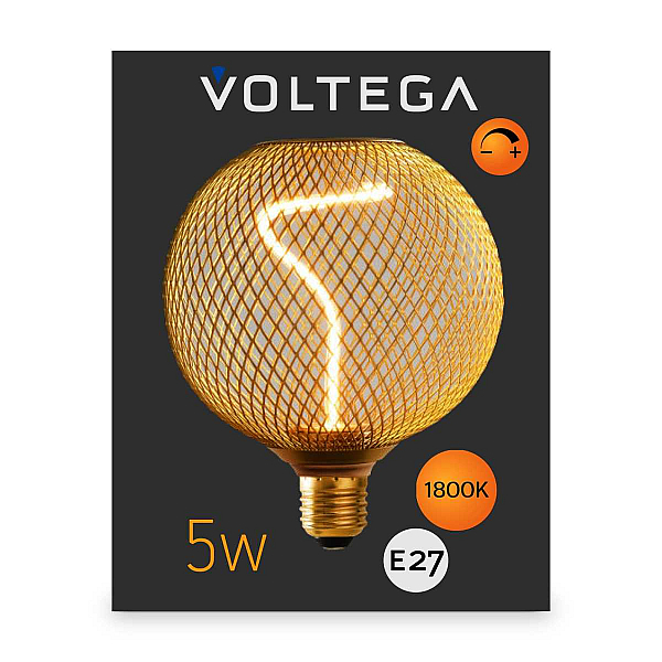 Лампа светодиодная филаментная Voltega 271 E27 5W 1800K 8538