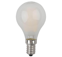 Лампа светодиодная филаментная ЭРА E14 5W 2700K матовая F-LED P45-5W-827-E14 frost Б0027929