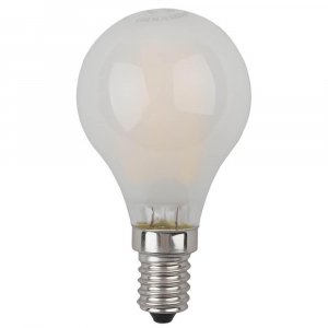 Лампа светодиодная филаментная ЭРА E14 5W 2700K матовая F-LED P45-5W-827-E14 frost Б0027929