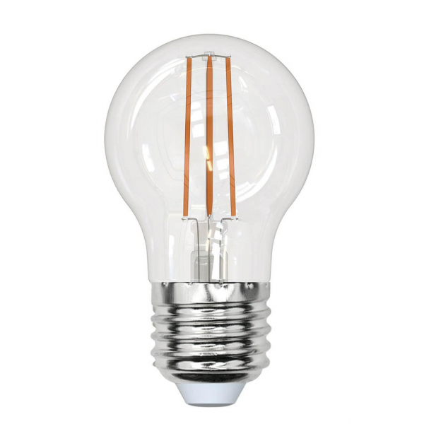 Лампа светодиодная филаментная Uniel E27 13W 3000K прозрачная LED-G45-13W/3000K/E27/CL PLS02WH UL-00005907 Лампа светодиодная филаментная Uniel E27 13W 3000K прозрачная LED-G45-13W/3000K/E27/CL PLS02WH UL-00005907