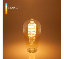 Лампа светодиодная филаментная Elektrostandard E27 8W 3300K прозрачная a048391