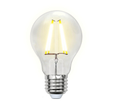 Лампа светодиодная филаментная Uniel E27 8W 3000K прозрачная LED-A60-8W/WW/E27/CL GLA01TR UL-00002210