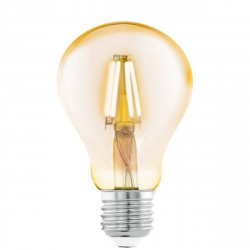 Лампа светодиодная филаментная диммируемая Eglo E27 4W 2200К янтарь 12873