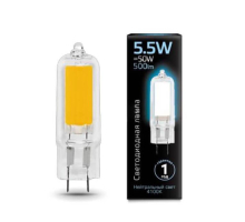 Лампа светодиодная Gauss G4 5.5W 4100K прозрачная 107807205