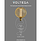 Лампа светодиодная филаментная Voltega 271 E27 4W 1800K золотая 8566