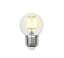 Лампа светодиодная филаментная Uniel E27 5W 4000K LED-G45-5W/NW/E27/CL/DIM GLA01TR UL-00002871