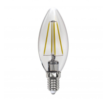 Лампа светодиодная филаментная Uniel E14 13W 3000K прозрачная LED-C35-13W/3000K/E14/CL PLS02WH UL-00005899