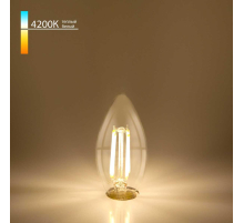 Лампа светодиодная филаментная Elektrostandard E14 7W 4200K прозрачная a049116