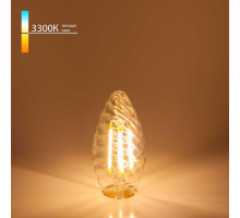 Лампа светодиодная филаментная Elektrostandard E14 7W 3300K прозрачная a049117