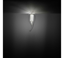 Лампа светодиодная филаментная Gauss E14 11W 4100К прозрачная 104801211