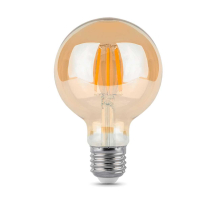 Лампа светодиодная филаментная Gauss E27 6W 2400K прозрачная 105802006