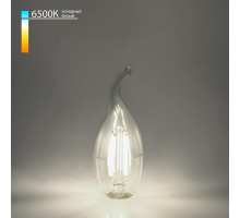 Лампа светодиодная филаментная Elektrostandard E14 9W 6500K прозрачная a056252