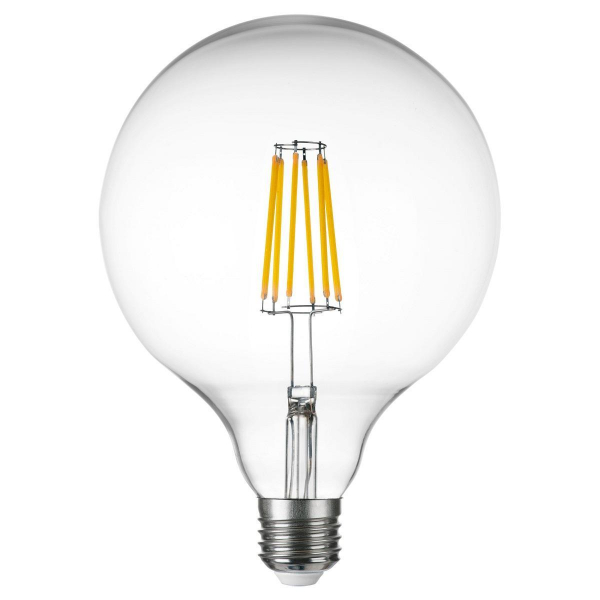 Лампа светодиодная филаментная Lightstar LED Filament E27 10W 3000K груша прозрачная 933202 Лампа светодиодная филаментная Lightstar LED Filament E27 10W 3000K груша прозрачная 933202