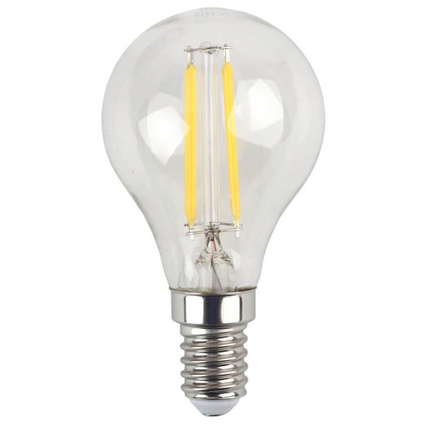 Лампа светодиодная филаментная ЭРА E14 7W 2700K прозрачная F-LED P45-7W-827-E14 Б0027946 Лампа светодиодная филаментная ЭРА E14 7W 2700K прозрачная F-LED P45-7W-827-E14 Б0027946