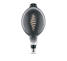 Лампа светодиодная филаментная Gauss E27 8,5W 1800K серая 152802005