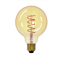 Лампа светодиодная филаментная Uniel E27 4W 2250K прозрачная LED-G95-4W/GOLDEN/E27/CW GLV21GO UL-00001818
