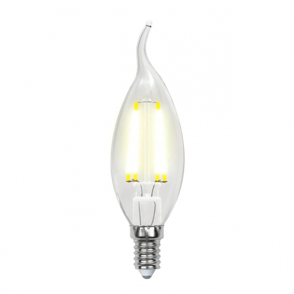 Лампа светодиодная филаментная Uniel E14 7,5W 4000K прозрачная LED-CW35-7,5W/NW/E14/CL GLA01TR UL-00003296 Лампа светодиодная филаментная Uniel E14 7,5W 4000K прозрачная LED-CW35-7,5W/NW/E14/CL GLA01TR UL-00003296