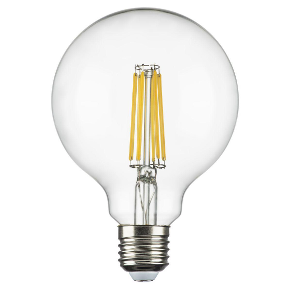 Лампа светодиодная филаментная Lightstar E27 8W 4000K прозрачная 933004 Лампа светодиодная филаментная Lightstar E27 8W 4000K прозрачная 933004