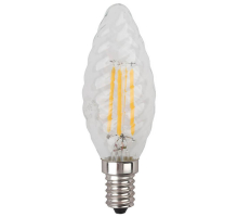 Лампа светодиодная филаментная ЭРА E14 5W 2700K прозрачная F-LED BTW-5W-827-E14 Б0027935