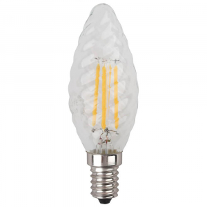Лампа светодиодная филаментная ЭРА E14 5W 2700K прозрачная F-LED BTW-5W-827-E14 Б0027935