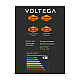 Лампа светодиодная филаментная Voltega 271 E27 4W 1800K черная 8548